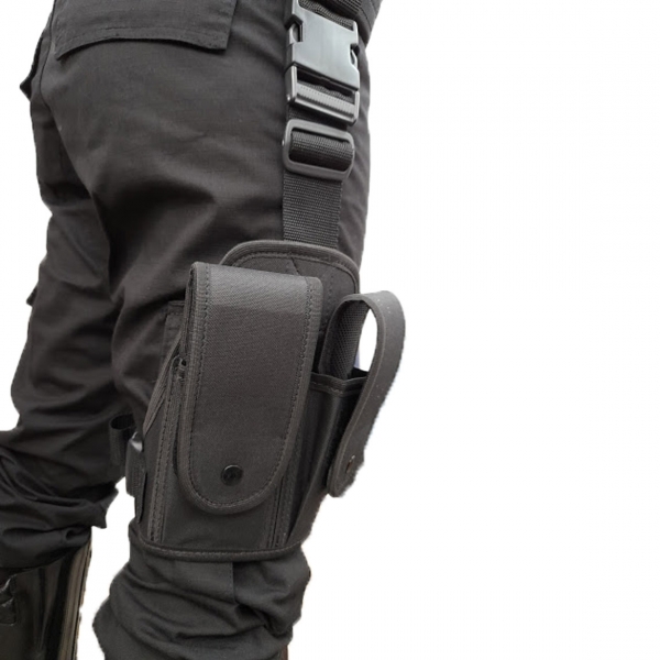 Porta Carregador De Fuzil 556 De Perna Com Regulagem - Nylon
