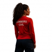 Camiseta Manga Longa Bordado Bombeiro Civil - Quadro