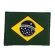 Patch Emborrachado Bandeira Do Brasil Colorida - Com Velcro