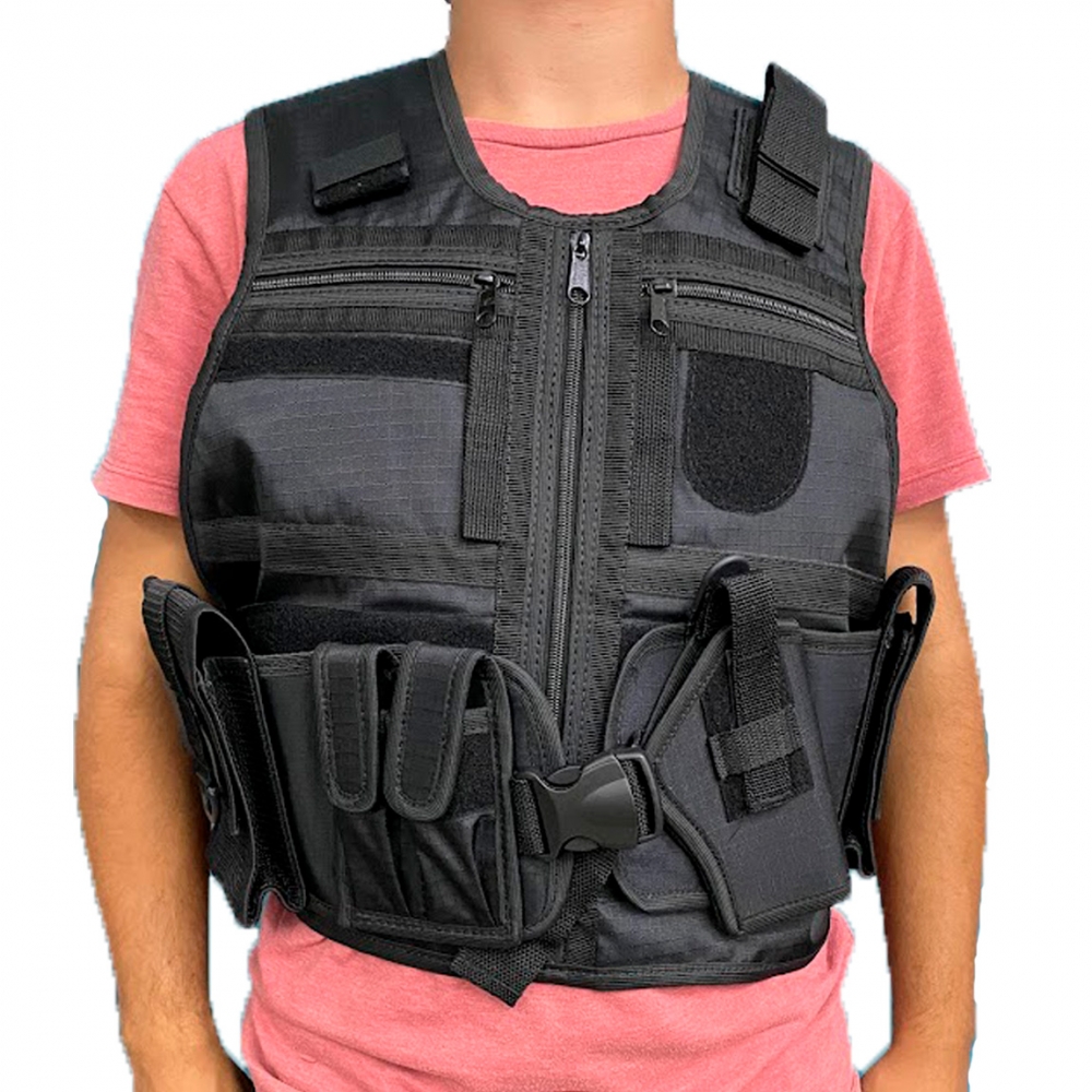 Capa De Colete Tático X-tudo Preto Segurança Airsoft Tatico