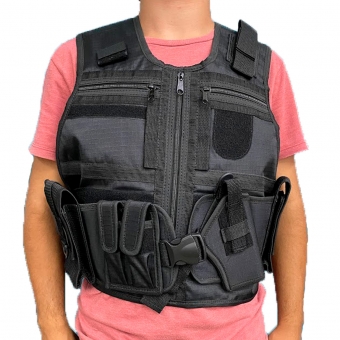 Capa De Colete Tático X-tudo Preto Segurança Airsoft Tatico