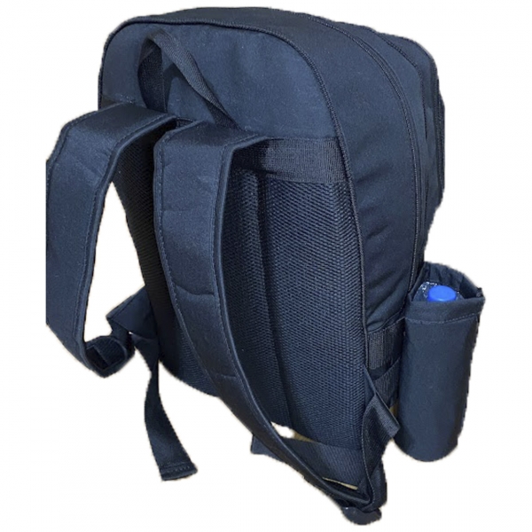 Mochila Tática em Oxford Com Bordado Bombeiro Civil - Preto