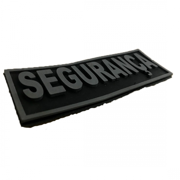 Patch Emborrachado para Bornal Tático SEGURANÇA - Com Velcro
