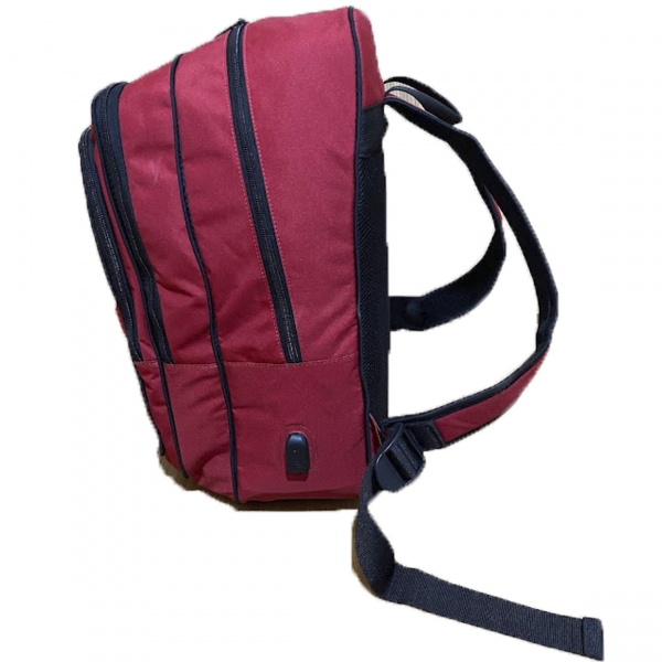 Mochila Tática em Oxford  Bordado Bombeiro Civil - Vermelha