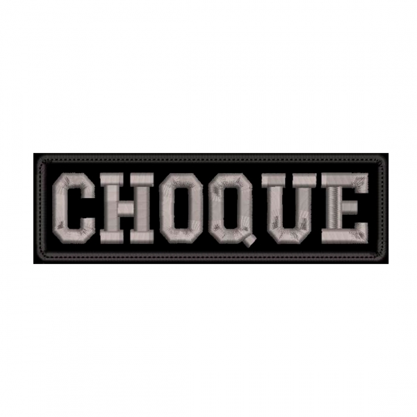 Patch Bordado Para Costas de Colete 25 Cm por 8 Cm - CHOQUE