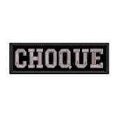 Patch Bordado Para Costas de Colete 25 Cm por 8 Cm - CHOQUE