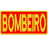 Patch Bordado para Costa de Colete 25 Cm por 10 Cm  BOMBEIRO