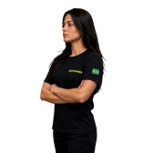 Camiseta Militar Estampada Em Algodão - Segurança
