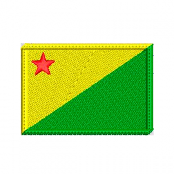 Patch Bordado Bandeira Estados - 7 Cm por 5 Cm