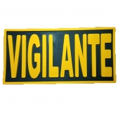 Patch Emborrachado VIGILANTE para Costas de Colete Tático