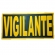 Patch Emborrachado VIGILANTE para Costas de Colete Tático