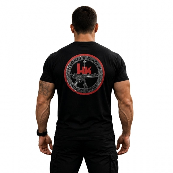Camiseta Militar Estampada Em Algodão - Hk Heckler & Koch