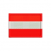 Patch Bordado Bandeira Países - 7 Cm por 5 Cm