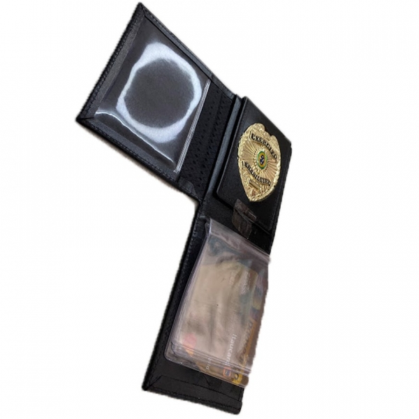 Carteira em Couro Legítimo com Brasão EB Exército Brasileiro