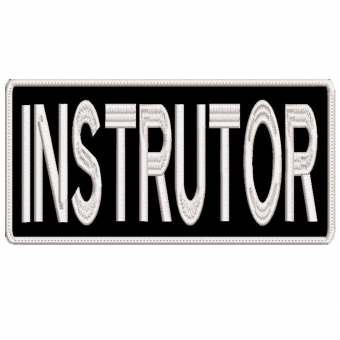 Patch Bordado Para Costas de Colete 20 Cm X 10 Cm  INSTRUTOR