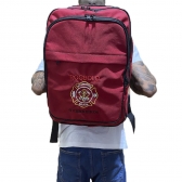 Mochila Tática em Oxford  Bordado Bombeiro Civil - Vermelha
