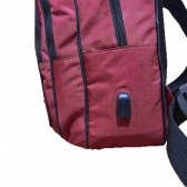 Mochila Tática em Oxford  Bordado Bombeiro Civil - Vermelha