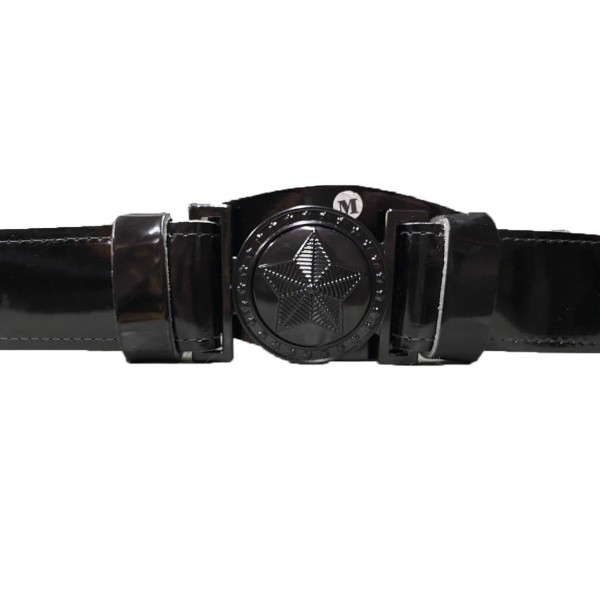 Cinturão Tático Militar Em Couro Com Fivela Estrela Alumínio