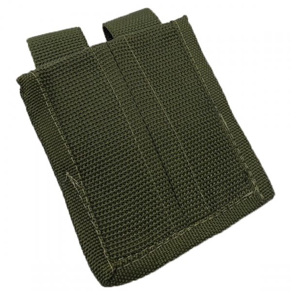 Porta Carregador Duplo Em Nylon Preto - Fechamento em Velcro