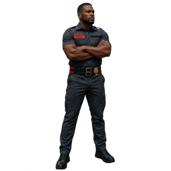 Farda / Uniforme Bombeiro Civil Manga Curta Padrão Eventos