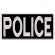 Patch Bordado Para Costas de Colete 20 Cm por 10 Cm - POLICE