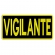 Patch Bordado Para Costas de Colete 20 Cm X 10 Cm VIGILANTE