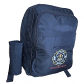 Mochila Tática em Oxford Com Bordado Bombeiro Civil - Preto