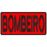 Patch Bordado para Costa de Colete 25 Cm por 10 Cm  BOMBEIRO
