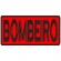 Patch Bordado para Costa de Colete 25 Cm por 10 Cm  BOMBEIRO