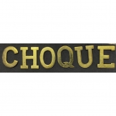 Conjunto de Letras para Braçal em Latão Polido 3 CM - CHOQUE