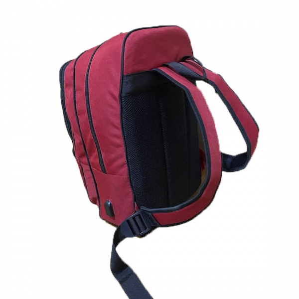 Mochila Tática em Oxford  Bordado Bombeiro Civil - Vermelha