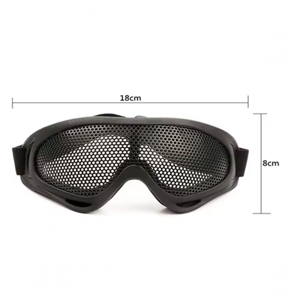 Óculos Tático Militar Ajustável Com Tela Abs Proteção