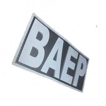 Patch Emborrachado BAEP para Costas de Colete Tático