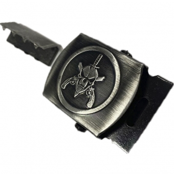 Fivela De Rolete em Metal Para Cinto Fino - CAVEIRA BOPE