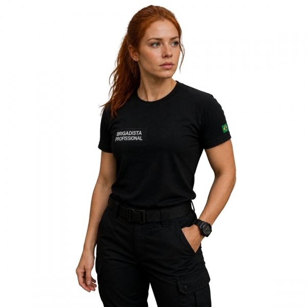 Camiseta para Brigadista Profissional - QUADRO BORDADO