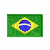 Patch Bordado Bandeira Países - 7 Cm por 5 Cm
