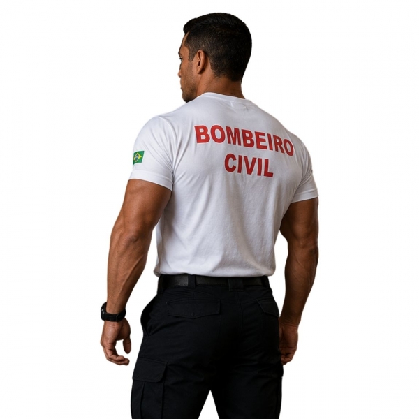 Camiseta para Bombeiro Civil - QUADRO BOMBEIRO CIVIL