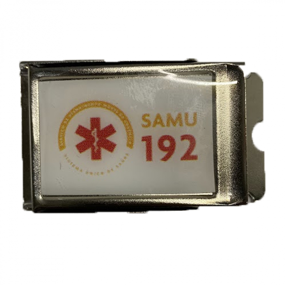 Fivela Resinada P/ Cinto Fino Social - SAMU 192