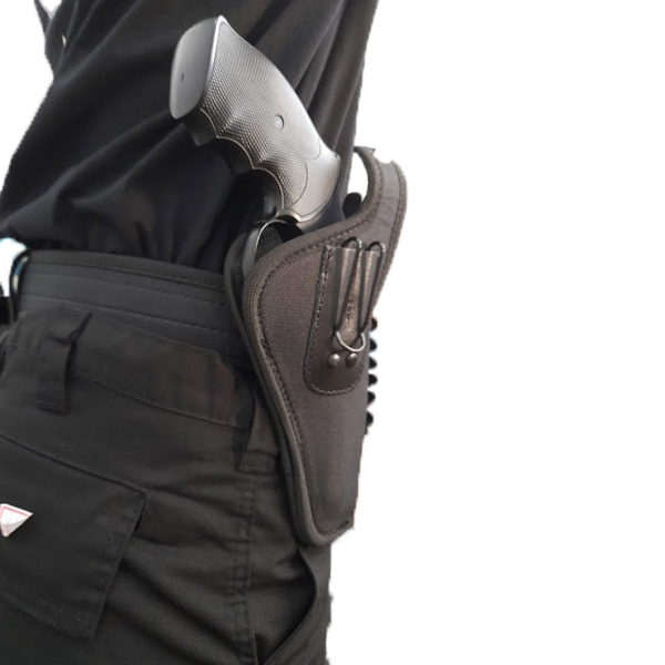 Coldre Saque Rápido Para Revólver Calibre 38 4´´  Em Nylon