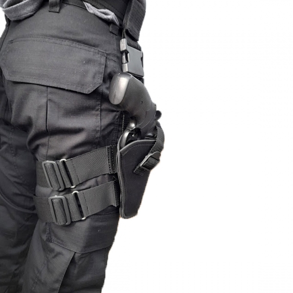 Coldre Robocop Tático De Perna para Revolver Calibre 38