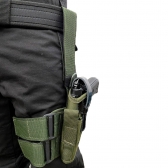 Coldre Tático De Perna Preto - Segurança- Vigilante- Escolta