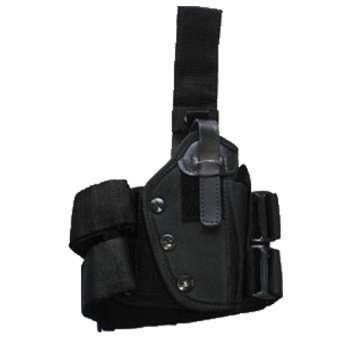 Coldre Tático De Perna Preto - Segurança- Vigilante- Escolta