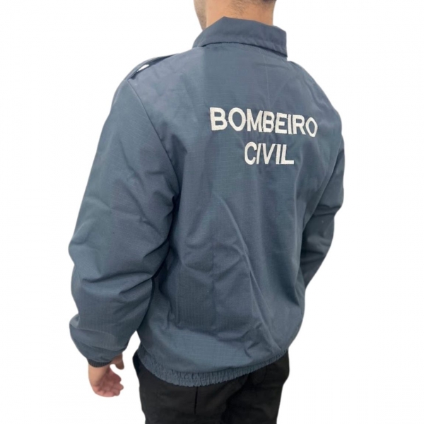 Jaqueta Bombeiro Civil Verde Petróleo - Forrada Com Moletom