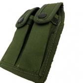 Porta Carregador Duplo Em Nylon  Fechamento Em Botão Pressão