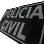 Patch Emborrachado POLICIA CIVIL para Costas de Colete Tático