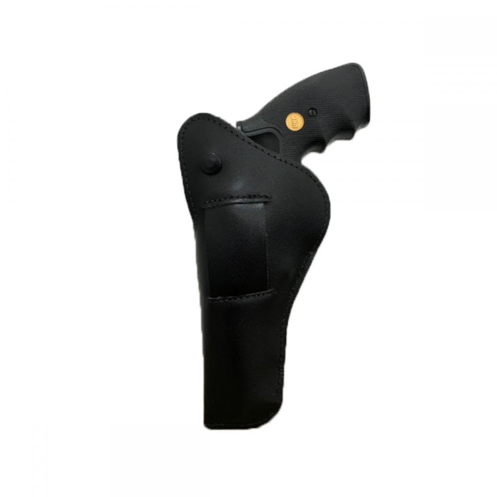 Coldre Saque Rápido Para Calibre 38 4 Polegadas Em Couro