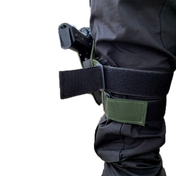 Coldre Tático De Perna Preto - Segurança- Vigilante- Escolta
