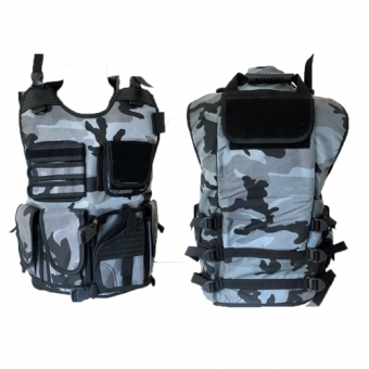 Capa De Colete Tático Swat Camuflado Urbano Porta Camelback
