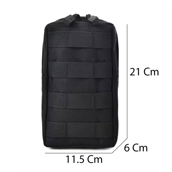 Bolso Tático Vertical Modular Compacto Em Nylon