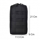 Bolso Tático Vertical Modular Compacto Em Nylon